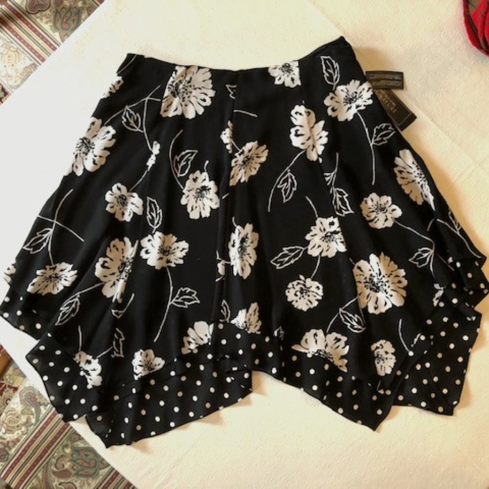 JONES NY Womens Silk Handkerchief Skirt NWT 14